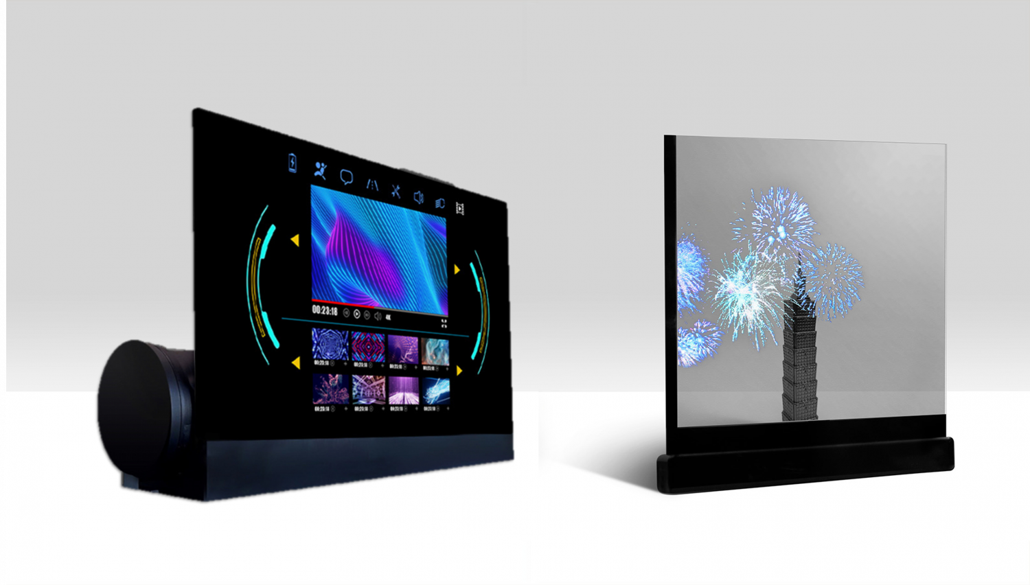 可捲式、折疊性、高透明